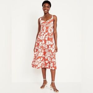 Old navy Linen blend midi skirt/ size XS